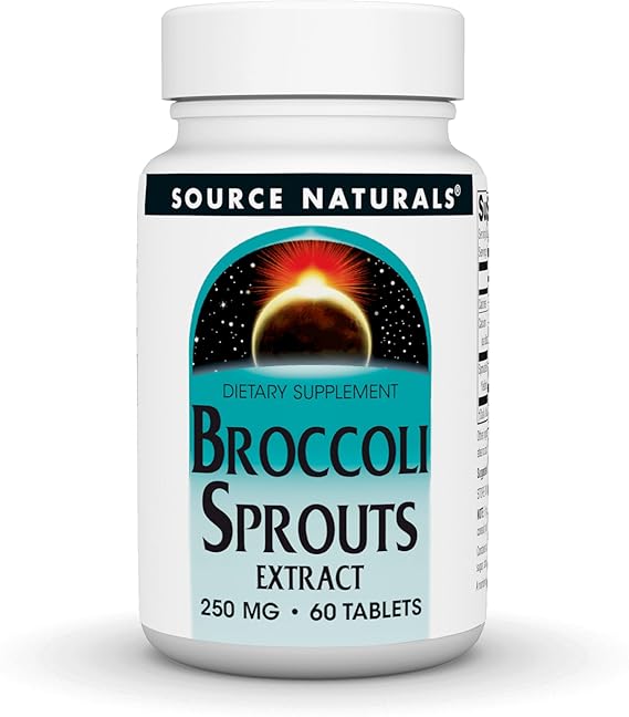 SOURCE NATURALS BROCCOLI SPROUTS EXT 250MG 60T