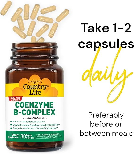 Country Life COENZYME B-COMPLEX 30 Vegicaps