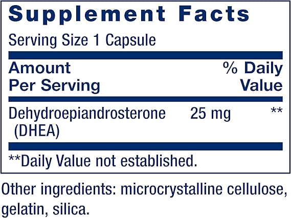 Life Extension DHEA 25 mg 100 Capsules
