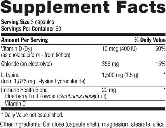Country Life L-LYSINE ADVANCED 1500MG 180 Capsule
