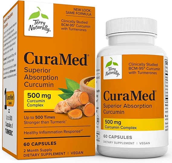 CuraMed Inflammation Response Curcumin 500mg 60 Vegan Capsules