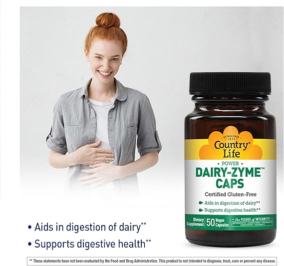 Country Life DAIRY ZYME 50 Vegicaps