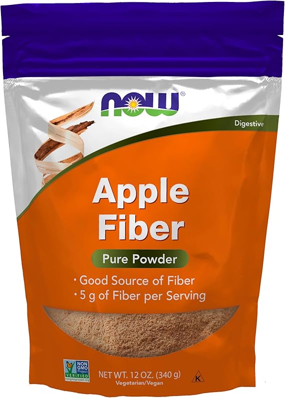 Now Apple Fiber Pure Powder 12 oz