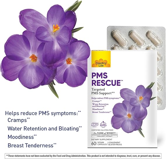 Country Life PMS RESCUE 60 Vegicaps