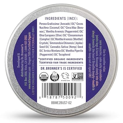 DR. BRONNER'S MAGIC SOAPS ORGANIC MAGIC BALM ARNICA-MENTHOL 2OZ