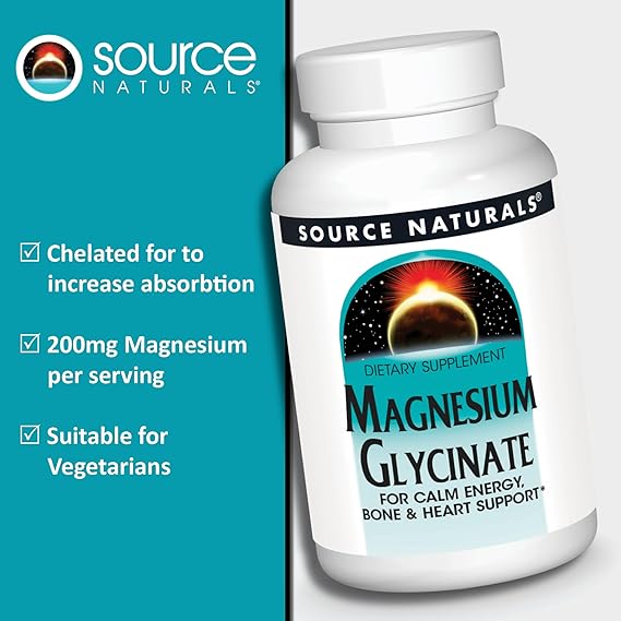 SOURCE NATURALS MAGNESIUM GLYCINATE 120T