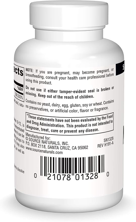 Source Naturals Methylcobalamin Vitamin B-12 5 mg Cherry Flavored Lozenges