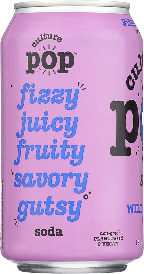 CULTURE POP SODA Wild Berries Soda 12/12 OZ