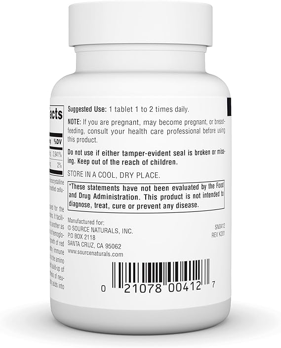 SOURCE NATURALS B-6 50MG 250 TABLETS