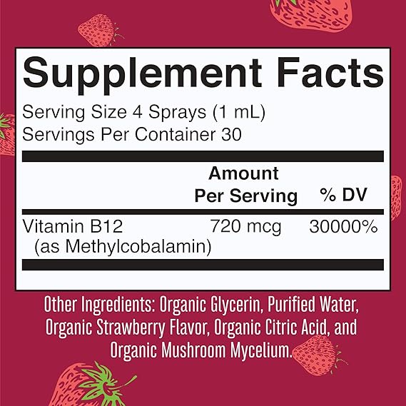 Mary Ruth’s Methyl Organic Methyl B12 Spray (1 oz)