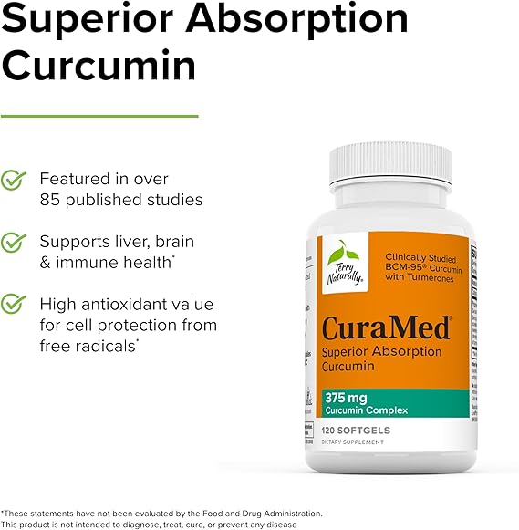 CuraMed 375mg Soft Gels Superior Absorption Curcumin
