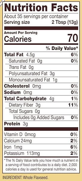 BOB`S RED MILL Flaxseed Meal,Gluten Free 16 OZ