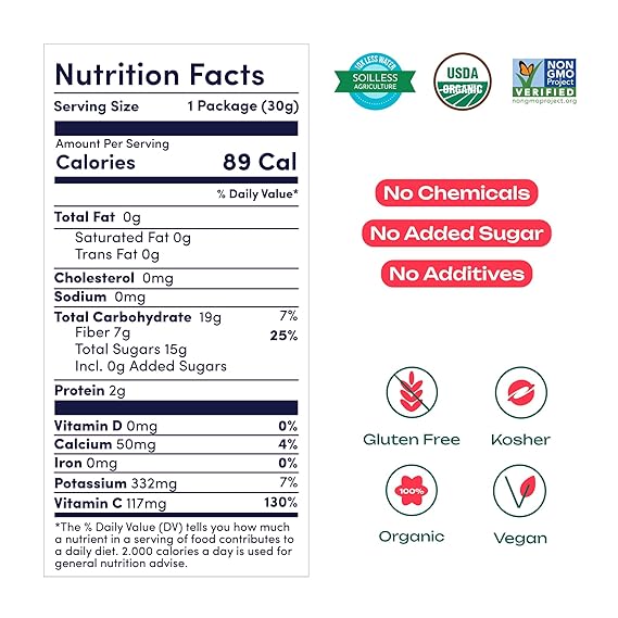 CLAROS FARM Dried Fruit Strawberries 1.06 OZ