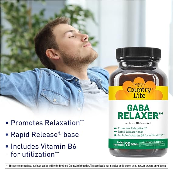Country Life GABA RELAXER 90 Tablet