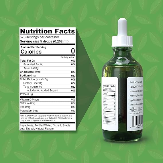 SWEET LEAF Stevia Extract, Clear 4 OZ