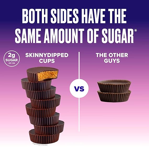 SKINNYDIPPED Dark Chocolate Peanut Butter Cup 3.17 OZ