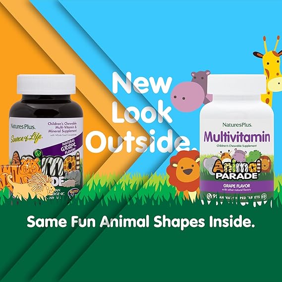 Animal Parade Multivitamin Chewable Grape Flavor