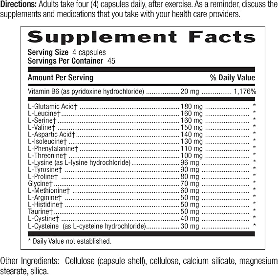 Country Life MAX AMINO/AMINO ACIDS 180 Vegicaps
