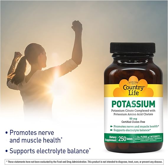 Country Life POTASSIUM 99MG 250 Tablet