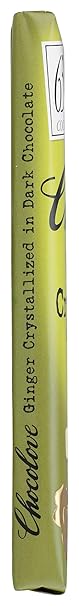 CHOCOLOVE Dark With Crystallized Ginger 3.2 OZ