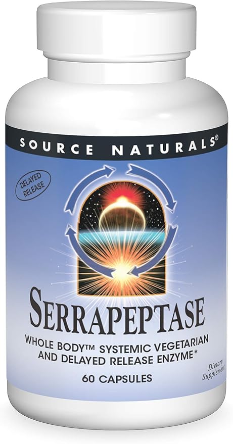 SOURCE NATURALS SERRAPEPTASE VEGICAP 60VC