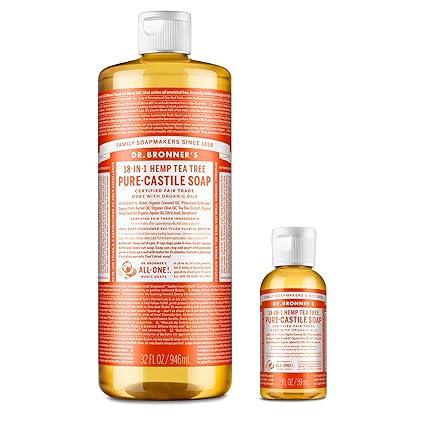 DR. BRONNER'S MAGIC SOAPS ORGANIC CASTILE LIQUID SOAP TEA TREE 16OZ