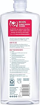 ECOS Dishmate, Grapefruit 25 OZ