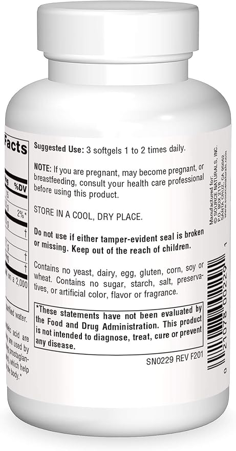 SOURCE NATURALS EVENING PRIMROSE OIL 500MG 90S