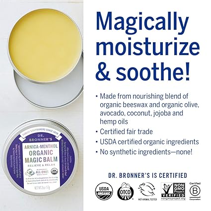 DR. BRONNER'S MAGIC SOAPS ORGANIC MAGIC BALM ARNICA-MENTHOL 2OZ