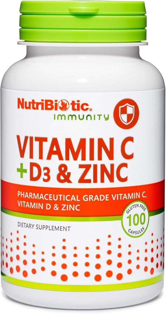 NutriBiotic Vitamin C + D3 & Zinc