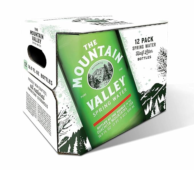 MOUNTAIN VALLEY SPRING WATER Spring Water, Glass 16.9 OZ