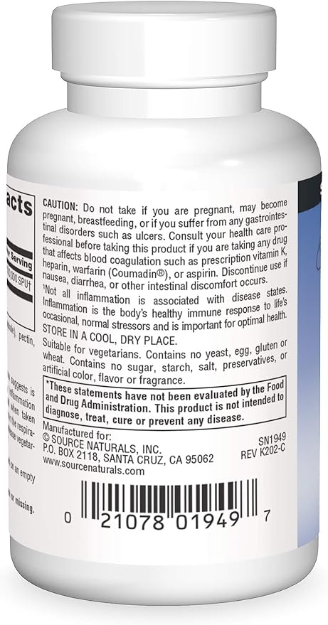 SOURCE NATURALS SERRAPEPTASE VEGICAP 60VC