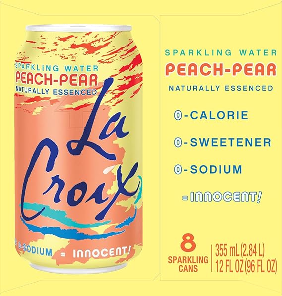 LACROIX Peach-Pear Sparkling 12 OZ