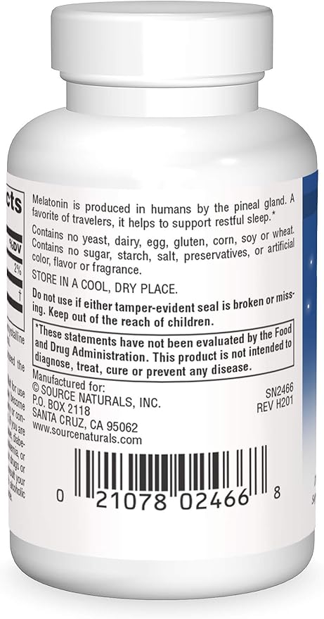 SOURCE NATURALS SLEEP SCIENCE MELATONIN 10MG TAB 60T