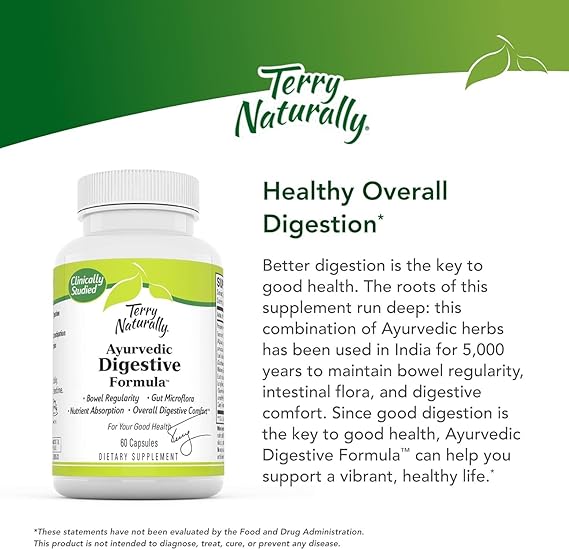 Terry Naturally Ayurvedic Digestive Formula 60 Capsules