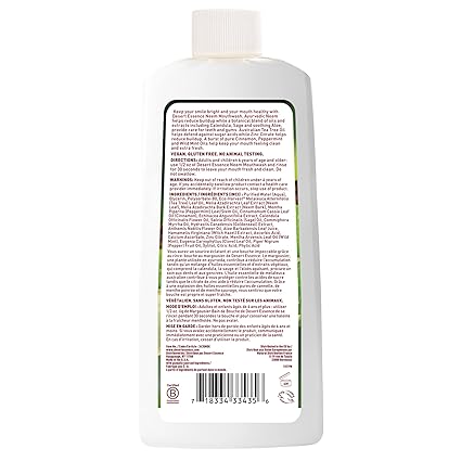 Desert Essence NEEM CINNAMINT MOUTHWASH 16 Liquid
