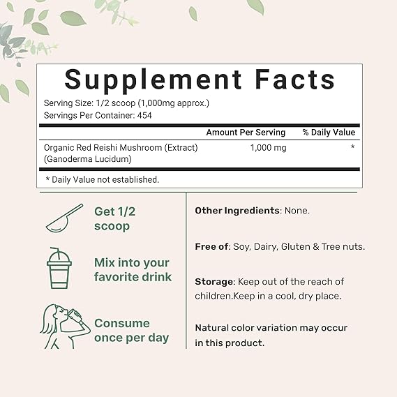 Superfood Mushroom REISHI Powder Extract