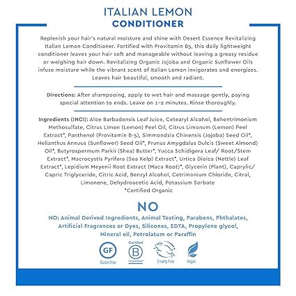 Desert Essence ITALIAN LEMON CONDITIONER 1 Liquid