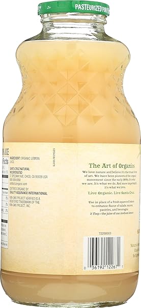 SANTA CRUZ ORGANIC Lemon 32 OZ