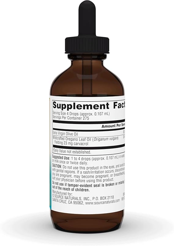 SOURCE NATURALS WELLNESS OIL OF OREGANO 1OZ