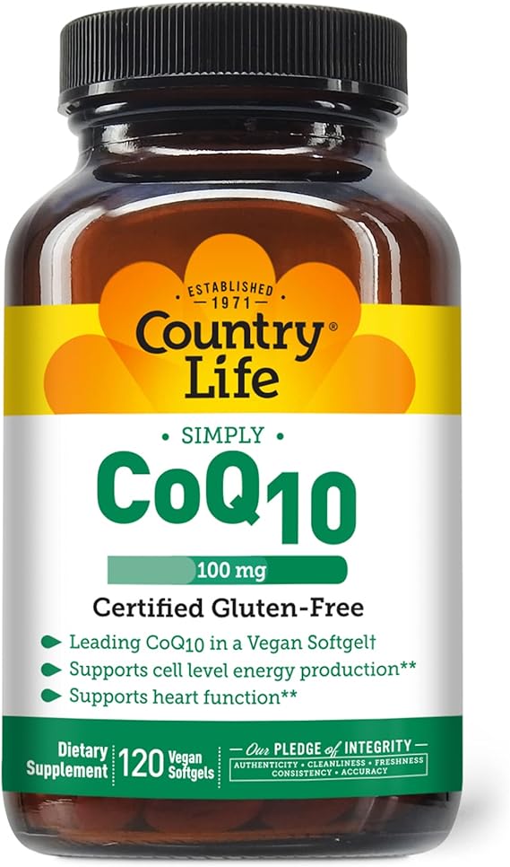 Country Life VEGAN COQ10 100MG 120 Softgel