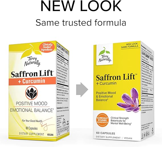 Terry Naturaly Saffron Lift + Curcumin Positive Mood 60 Capsules