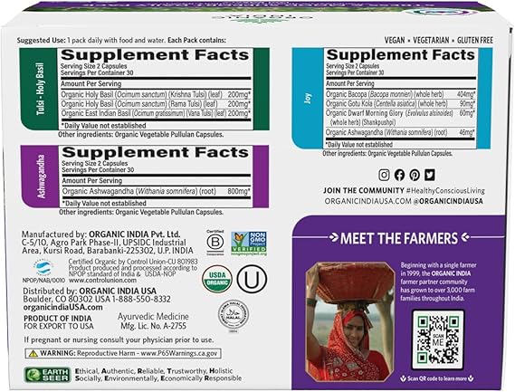 Stress & Mood Support Daily Pack 30 Daily Packs 180 Vegetable Capsules