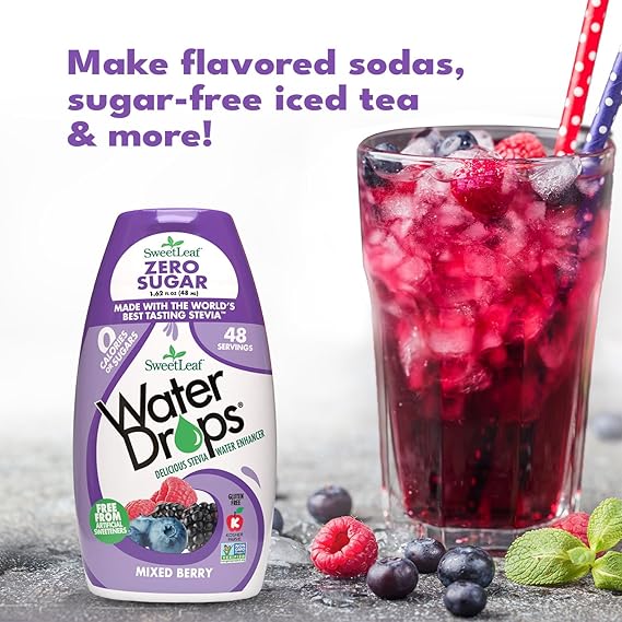 SWEET LEAF Water Drops, Mixed Berry 1.62 OZ