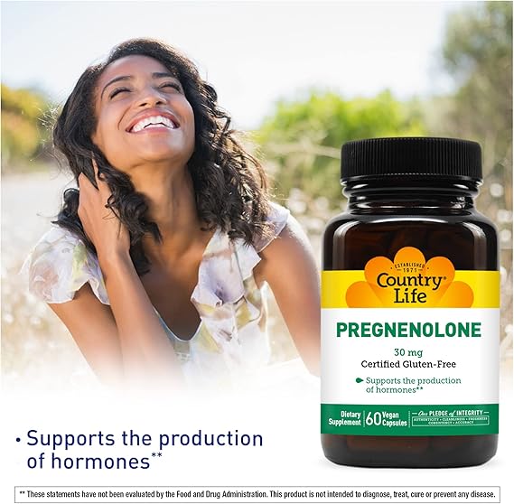 Country Life PREGNENOLONE 30MG 60 Vegicaps