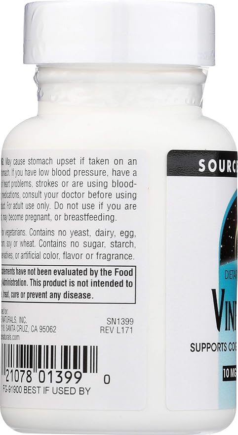 Source Naturals Vinpocetine 10 mg 60 Tablets