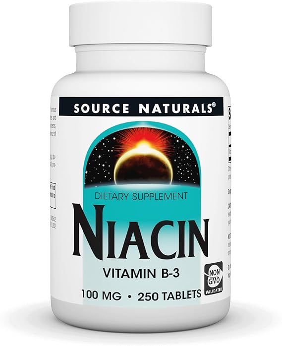 SOURCE NATURALS NIACIN 100MG 100 TABLETS