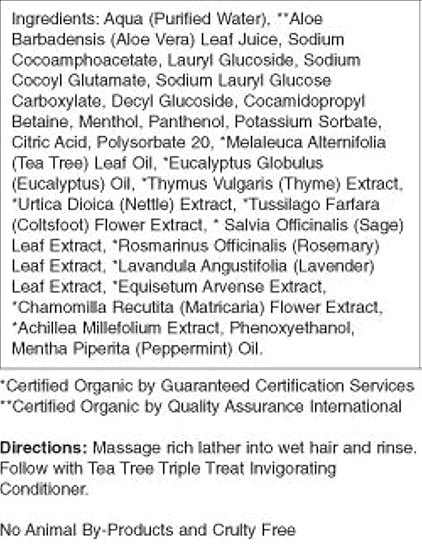 Giovanni Tea Tree Triple Treat Invigorating Shampoo For All Hair Types