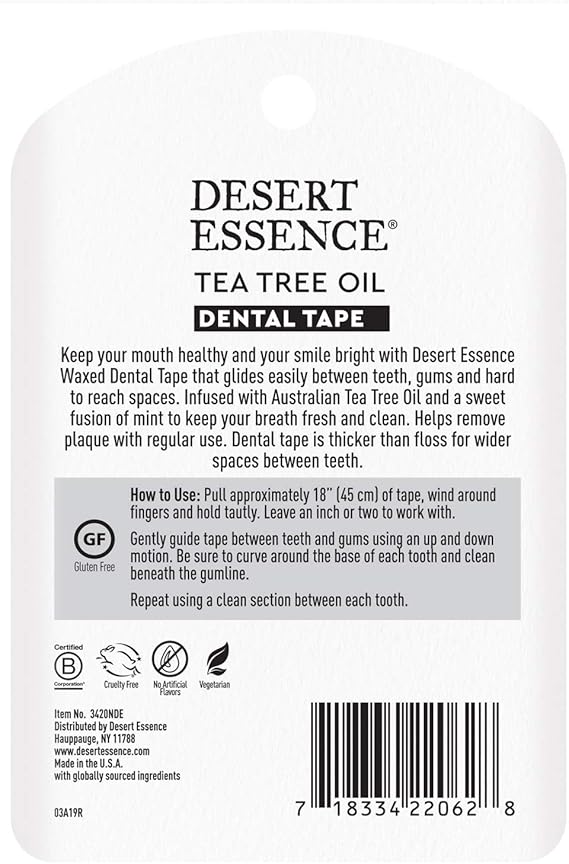 Desert Essence TEA TREE OIL DENTA TAPE CADDY 30 Pak