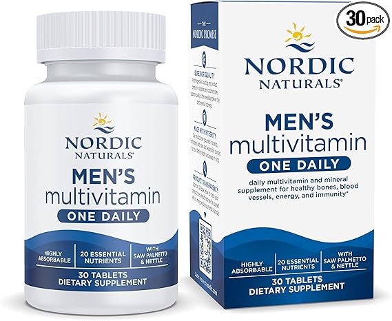 Nordic Naturals Men's Multivitamin One Daily 30 Tablets